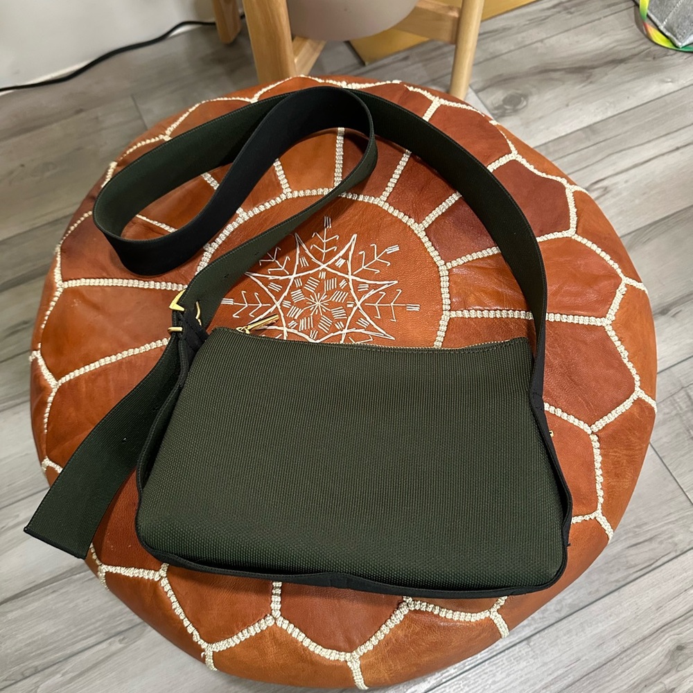 Cuyana Small Green Crossbody Bag